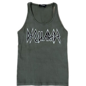 DSQUARED2  Logo Green Tank Top L NWOT